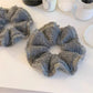 Gifty - Winter Gray Gathered Scrunchies