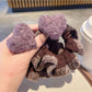 Gifty - Color Block Heart-pattern Scrunchie