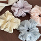 Gifty - Irregular Embroidered Polyester Scrunchie