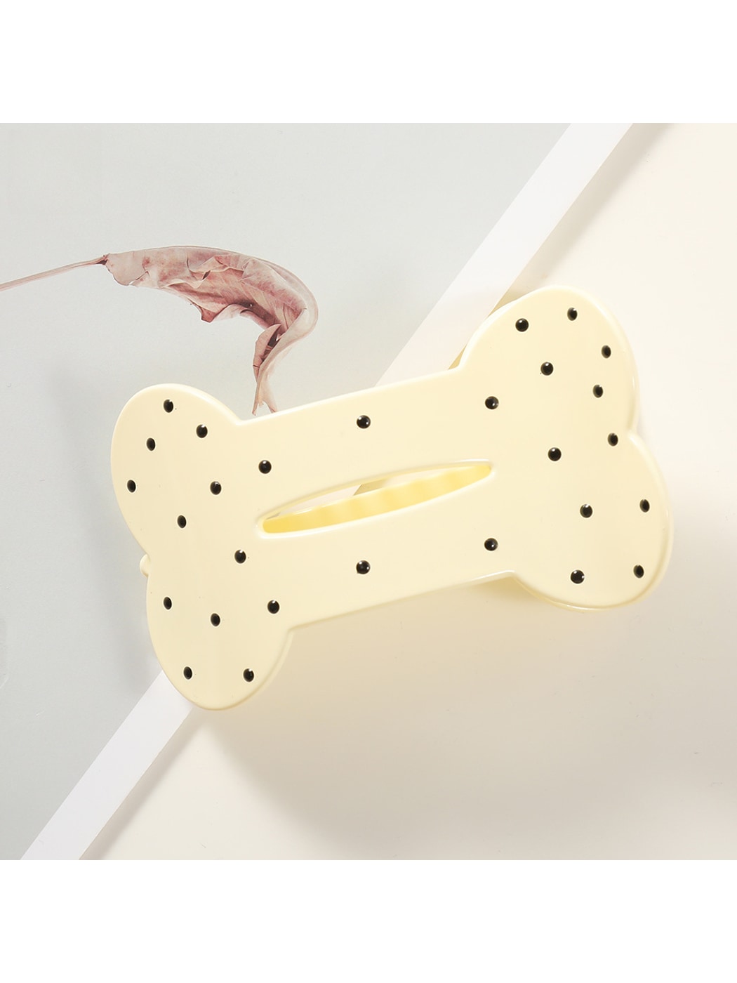 Beau - Polka Dot Cloud Shape PC Duckbill Hair Clip