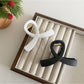 Beau - Black and White Crisscross Hair Claw Clip