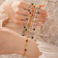 Lovra - Alloy Oval Flower Synthetic Zircon Bracelet