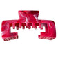 Beau - Open Square Marbled Finish Hair Claw Clip