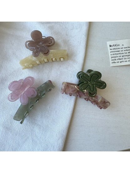 Beau - Simple Flower Hair Claw Clip