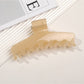 Beau - Jelly Finish Wide Shape Women's Claw Hair Clip