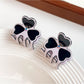 Beau - Acetate Three Petal Flower Alloy Claw Clip