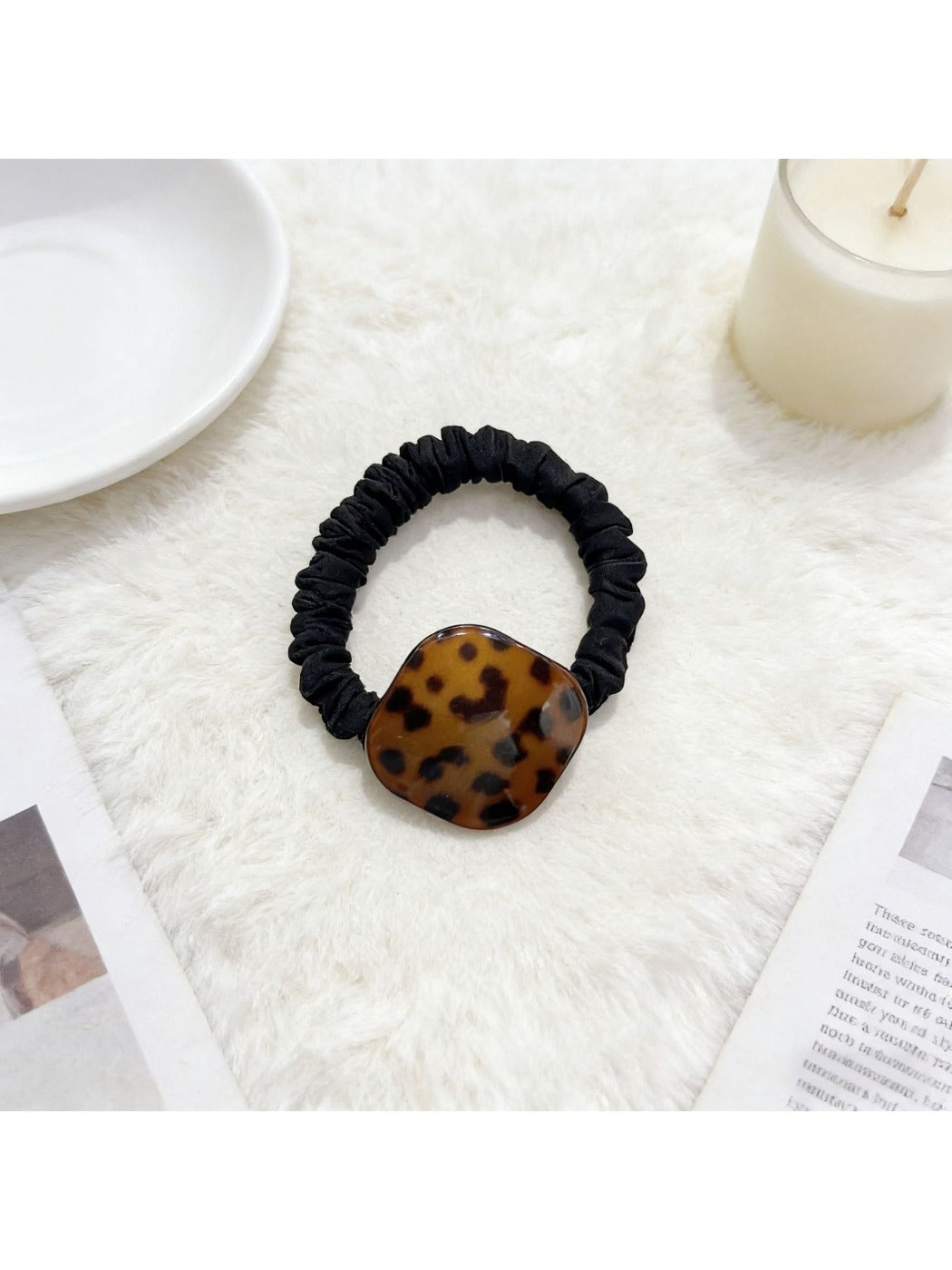 Gifty - Leopard Print Coil-Shaped Hair Tie