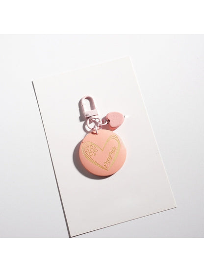 Keypus - Round Solid Color Keychain