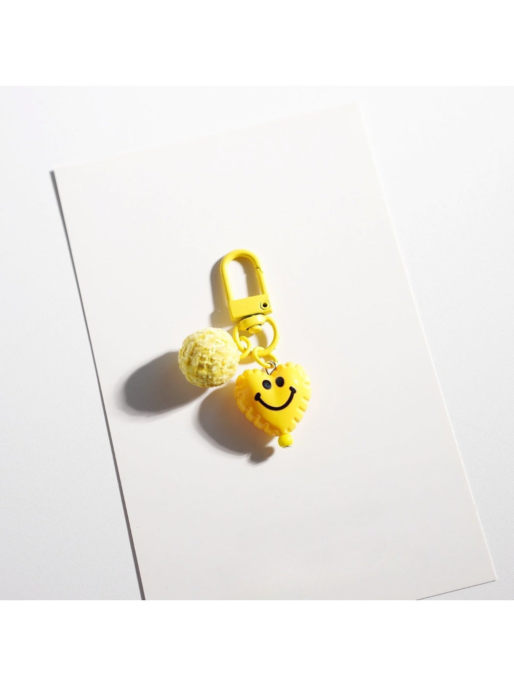 Keypus - Yellow Smiley Face Keychain