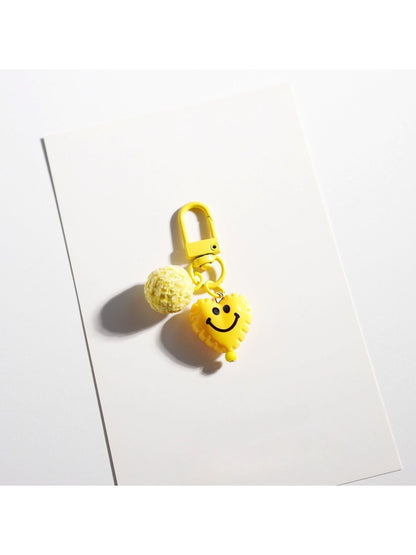 Keypus - Yellow Smiley Face Keychain