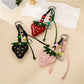 Keypus - Strawberry Pendant Cord Strap Keychain