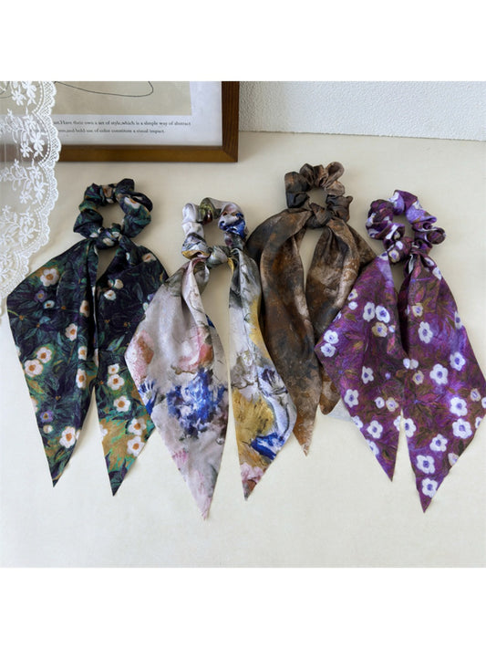 Gifty - Elegant Ink Hair Scrunchie