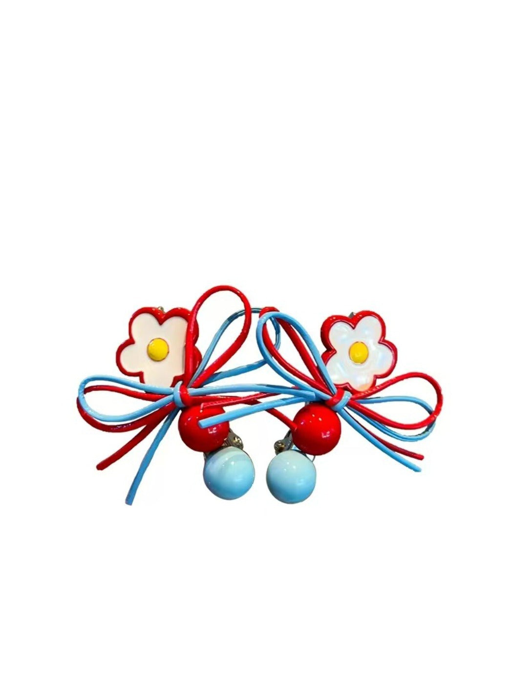 Beau - Color-Blocked Floral Hair Clip