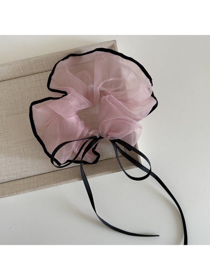 Gifty - Minimal Bow Ribbon Oversized Scrunchie