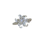 Beau - Alloy and Plastic Floral Barrette Hair Clip