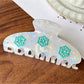 Beau - Decorative Acetate Floral Geometric Claw Clip