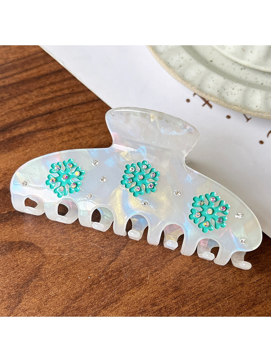 Beau - Decorative Acetate Floral Geometric Claw Clip