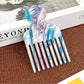 Camerow - Fashionable Marble Pattern Acetate Hair Comb