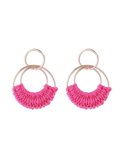 Earedge - Bohemian Geometric Round Stud Earrings