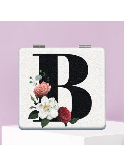 Mirroray - English Letter Floral Folding Makeup Mirror