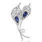 Brovia - Calla Lily Oil Drip Alloy Brooch