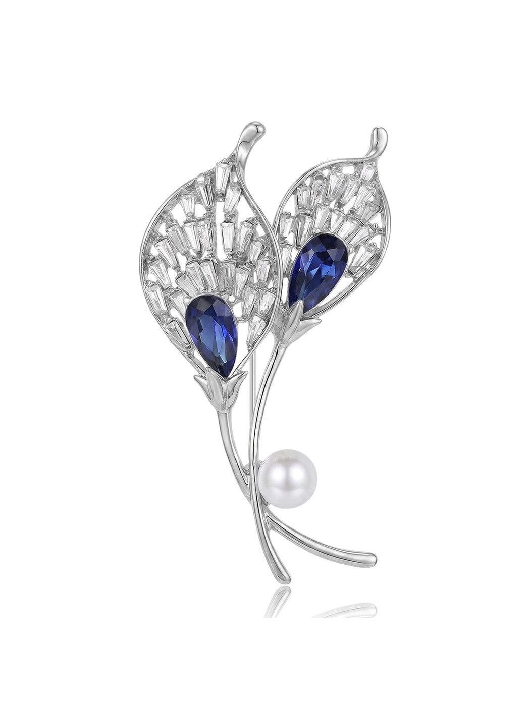 Brovia - Calla Lily Oil Drip Alloy Brooch