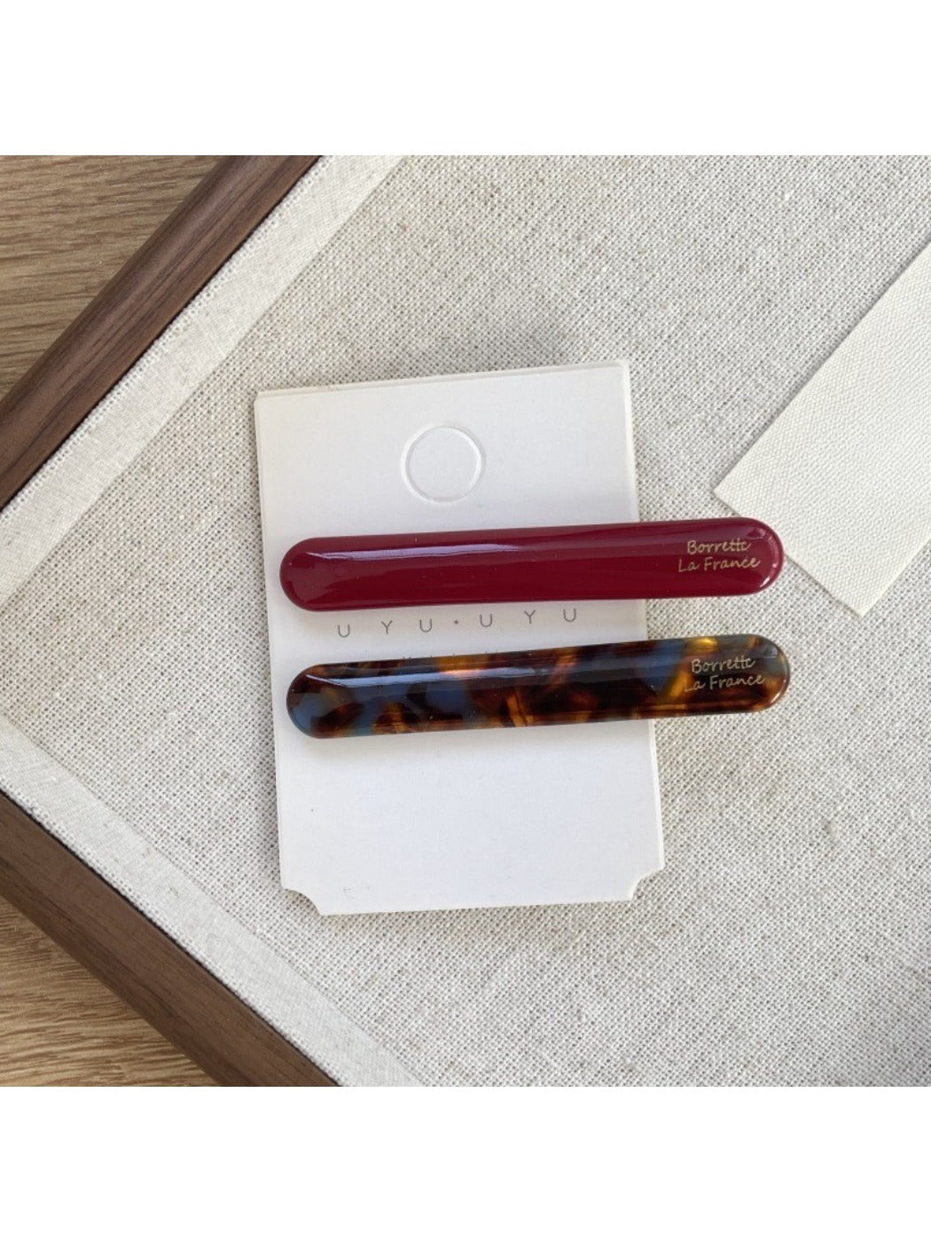 Beau - Retro Oval Acetate Hair Clip
