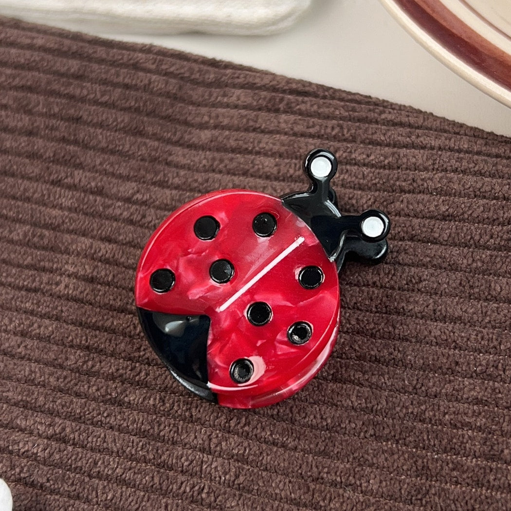 Beau - Bright Ladybug Design Claw Clip