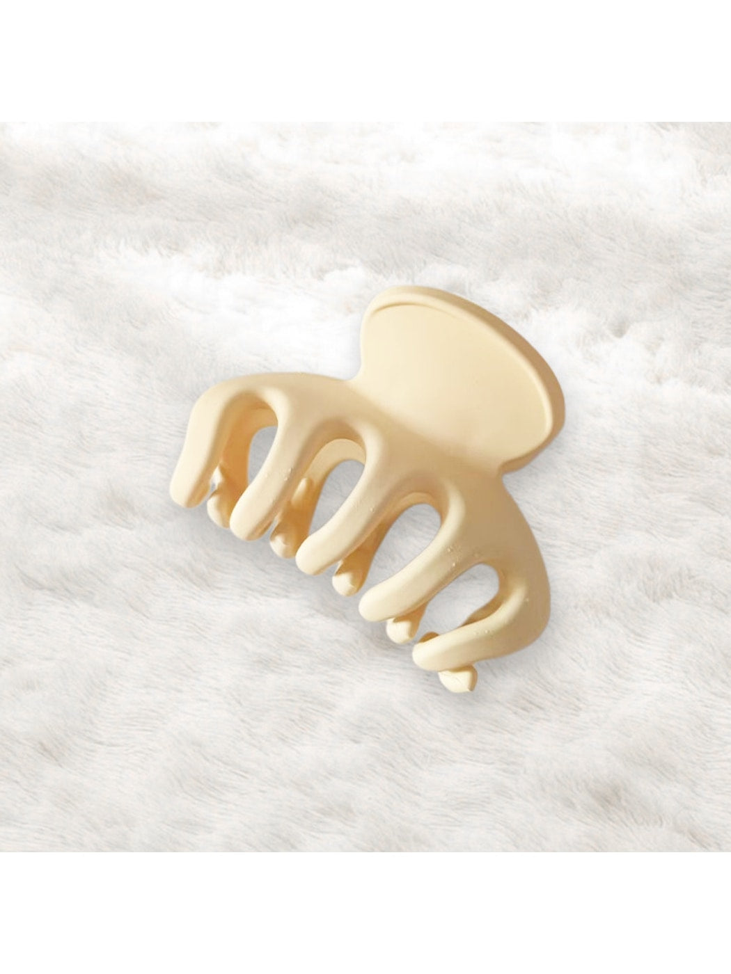Beau - Matte Plastic Pumpkin Design Claw Clip