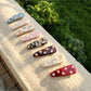 Beau - Floral Acetate Triangular Side Hair Clip