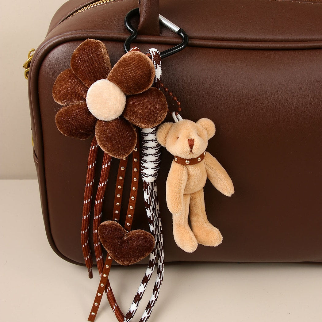 Keypus - Cartoon Rabbit Heart Pendant Bag Charm Keychain