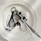Keypus - Beaded Woven Heart Bag Charm Keychain