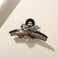 Beau - Plaid Bow Accent Acetate Hair Claw Clip