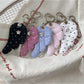 Keypus - Retro Polka Dot Wing Bag Charm Keychain