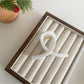 Beau - Black and White Crisscross Hair Claw Clip