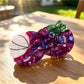 Beau fruit claw clip displayed on white background showing full design