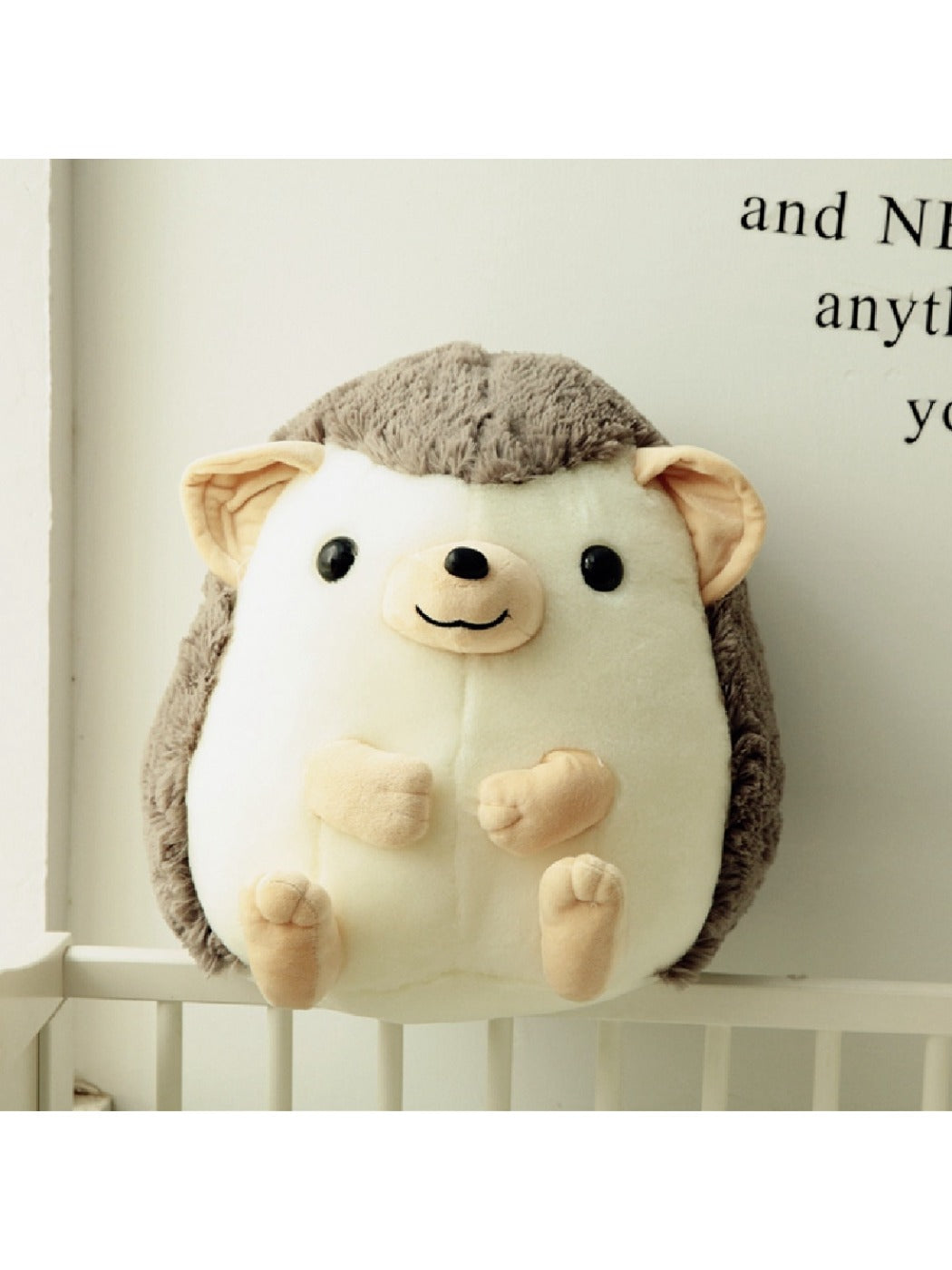 Adorable Round Hedgehog Plush Toy Cute Soft Stuffed Animal Doll Gift for Kids Stress Relief