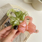 Beau - Alloy and Acetate Fiber Bow Shape Claw Clip