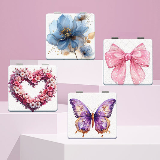 Mirroray - Portable Printed Folding Desktop Makeup Mirror