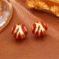 Earedge - Luxury Fashion Color Block Stud Earrings