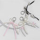 Keypus - Beaded Ribbon Bow Pendant Key Ring Keychain