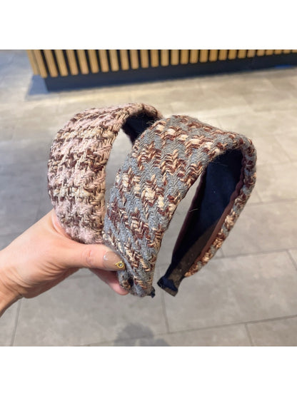 Gifty - Wide Brim Tartan Headband
