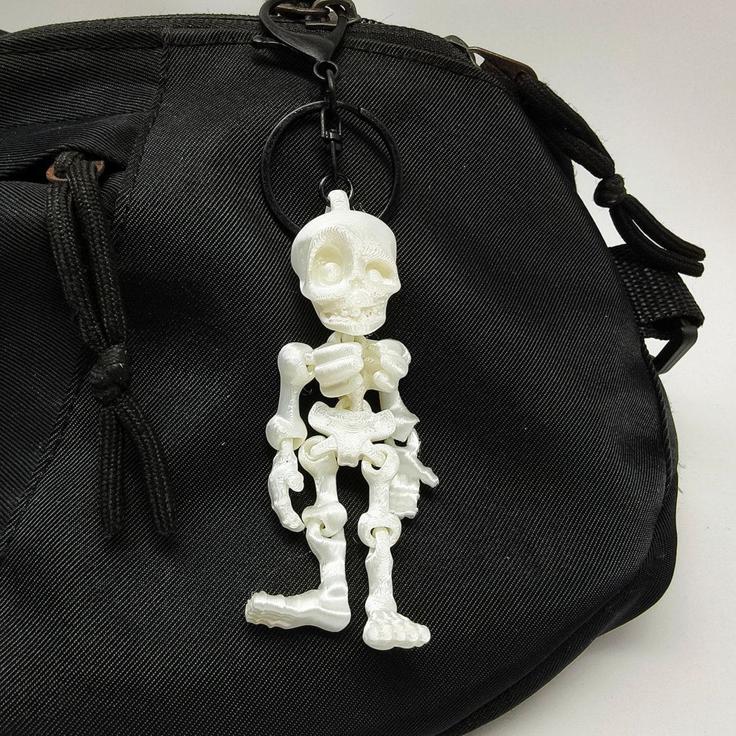 Keypus - Halloween 3D Printed Articulated Skeleton Keychain