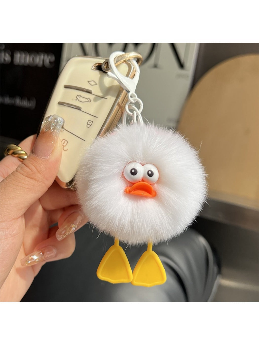 Keypus - Cute Duck Ball Keychain