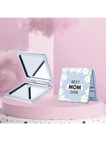 Mirroray - Floral Print Portable Folding Makeup Mirror
