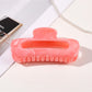 Beau - Glossy Marble Look Oval Hair Claw Clip