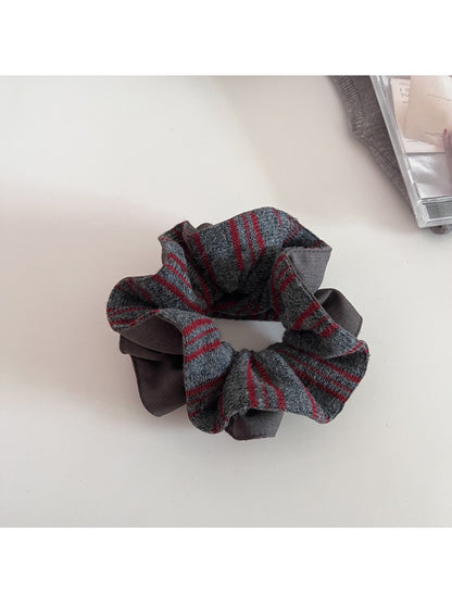 Gifty - Stylish Knitted Stripe Patchwork Scrunchies