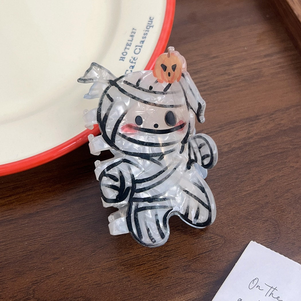 Beau - Halloween Cute Pumpkin Ghost Pattern Claw Clip