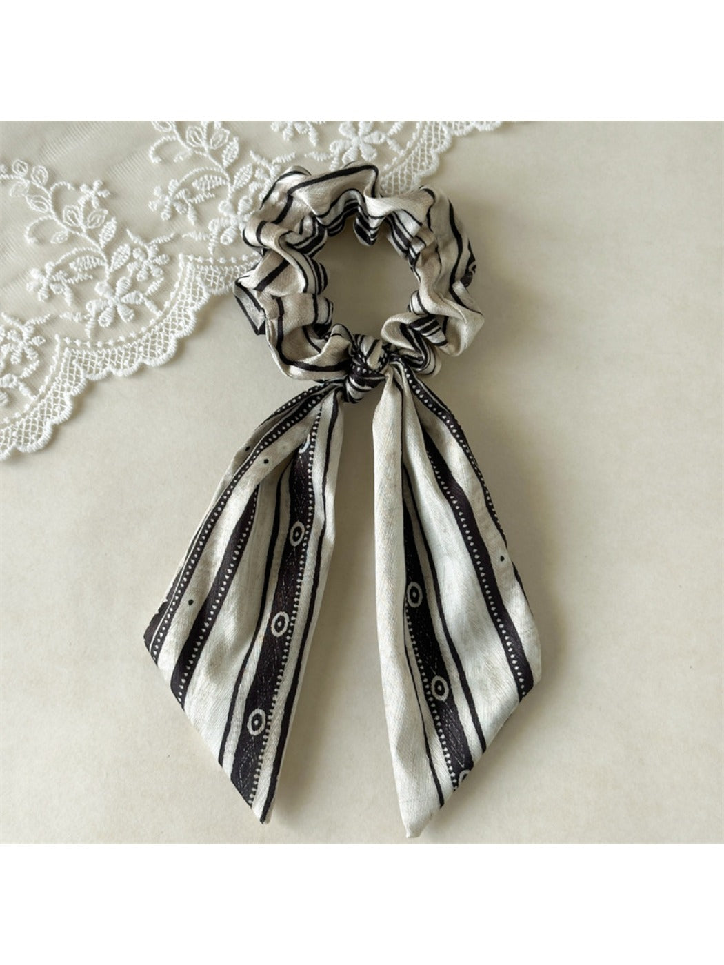 Gifty - Bohemian Satin Scrunchie with Flowing Ties