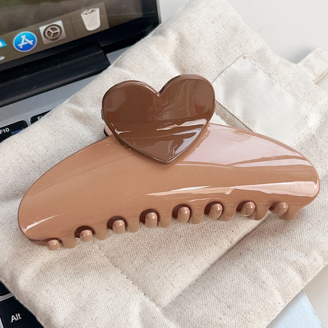 Beau - Sweet Style Heart Detail Claw Clip